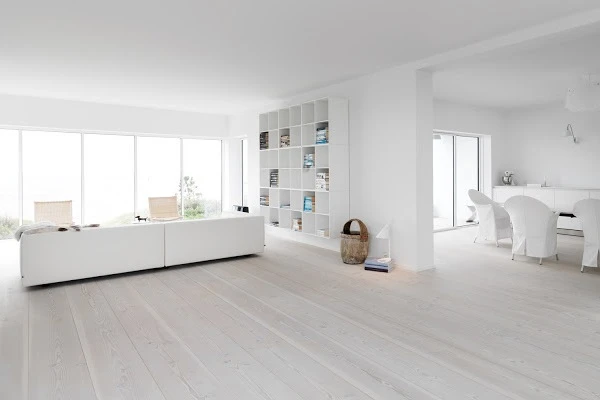How to get Scandinavian white wood floors