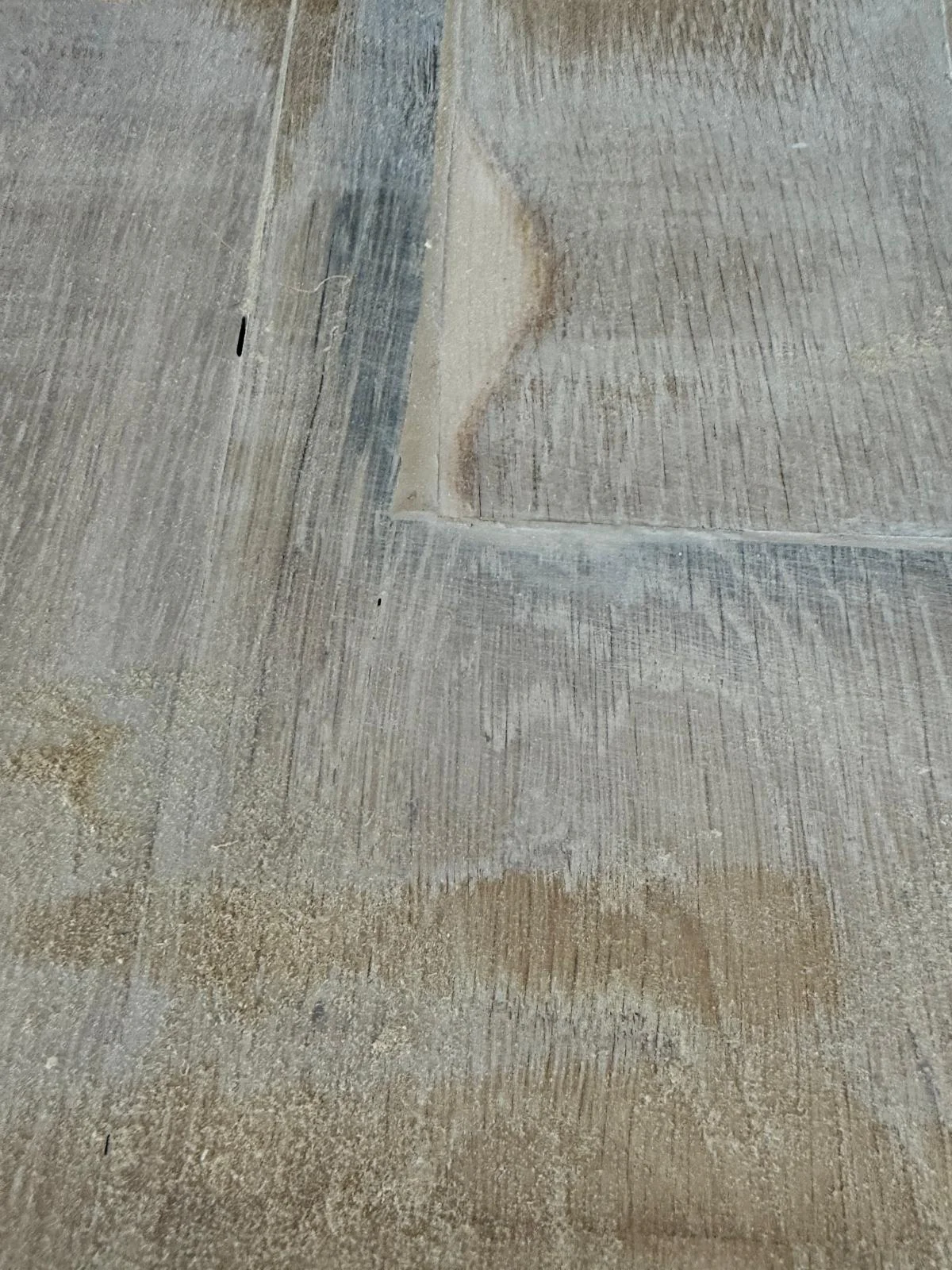 patchy finish on bad sanding job in London2