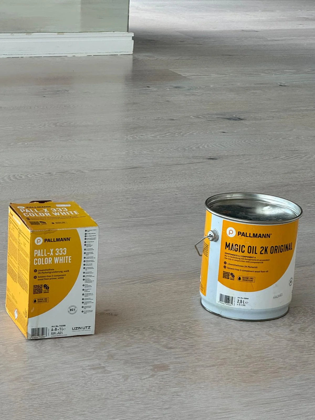 Scandinavian finish on wooden floors - Pallmann Pall-X 333 White and Magic Oil